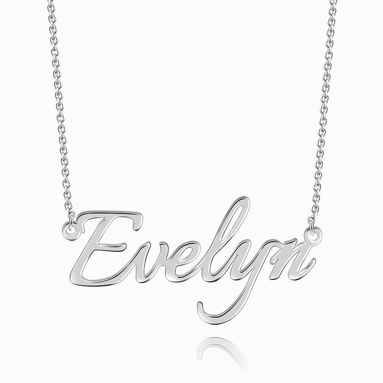 Silver Jewelry Personalized 925 Sterling Silver Custom Name Necklace